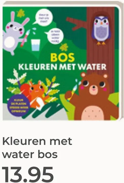 Aanbieding: Kleuren met water bos