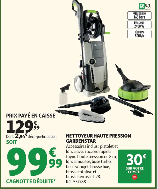 Offre: Nettoyeur haute pression