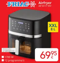 Aanbieding: FRIAC Airfryer AIF 8117 WV