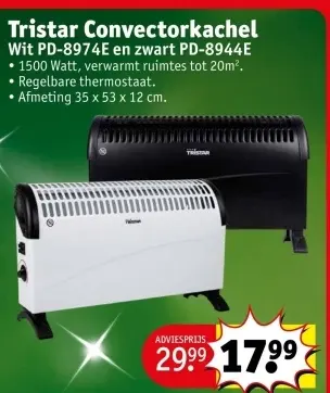 Promotie: Convectorkachel