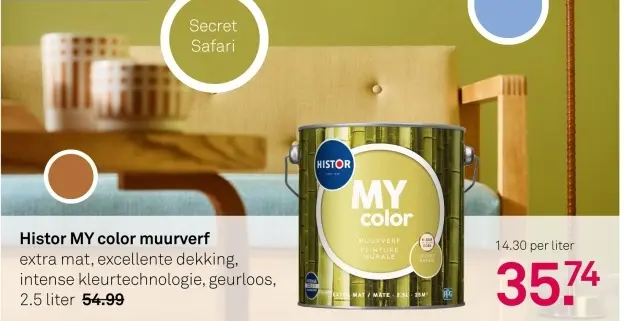 Aanbieding: MY color muurverf