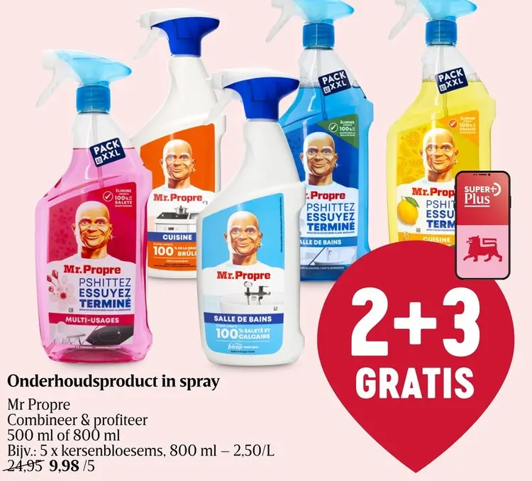 Promotie: Onderhoudsproduct in spray