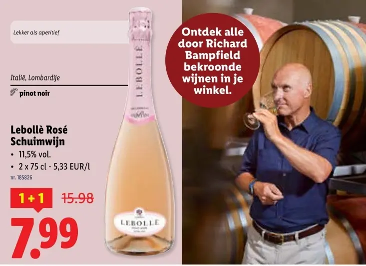 Aanbieding: Lebollè Rosé Schuimwijn