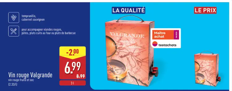 Offre: Vin rouge Valgrande
