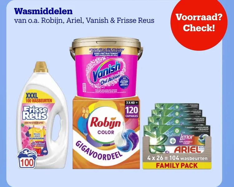 Aanbieding: Wasmiddelen