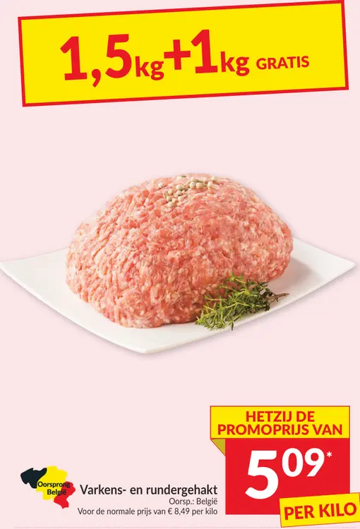 Promotie: Varkens- en rundergehakt