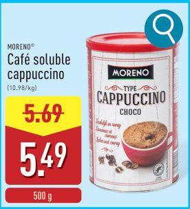 Offre: Café soluble cappuccino