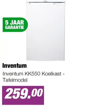 Aanbieding: Inventum KK550 Koelkast - Tafelmodel