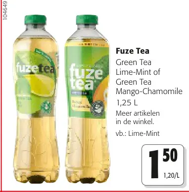 Promotie: Fuze Tea