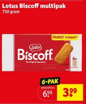 Aanbieding: Lotus Biscoff multipak