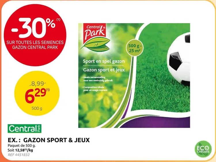 Offre: Gazon sport & jeux