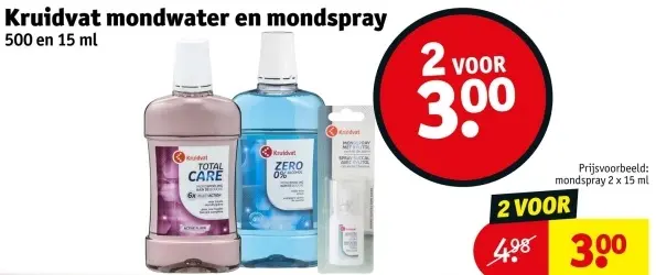 Aanbieding: Mondwater en mondspray