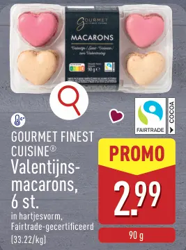 Promotie: Valentijns-macarons