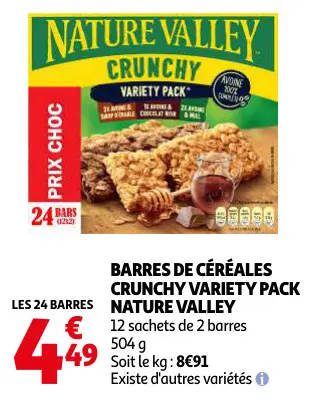 Promotie: Barres de céréales crunchy variety pack