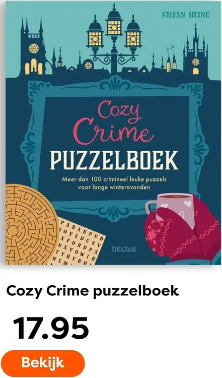 Aanbieding: Cozy Crime puzzelboek