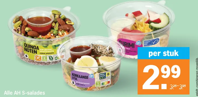 Aanbieding: AH S-salades