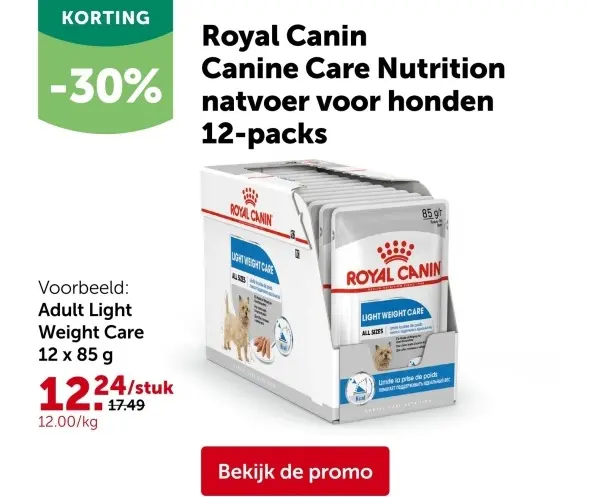 Promotie: Canine Care Nutrition natvoer voor honden 12-packs