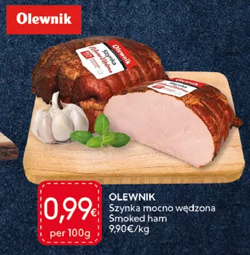 Aanbieding: OLEWNIK Szynka mocno wędzona