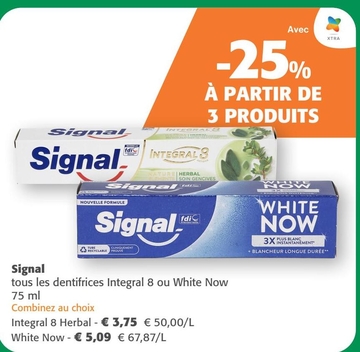 Offre: Signal Integral 8 ou White Now