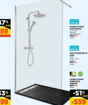 Aanbieding: RECEVEUR DE DOUCHE GOLIATH AURLANE