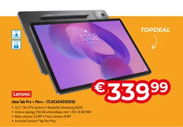 Aanbieding: Idea Tab Pro + Pen+ - ITLNZAE40020SE