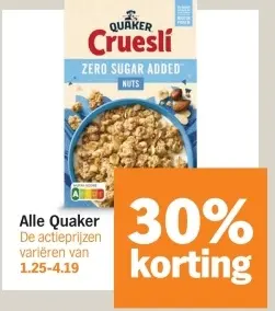 Aanbieding: Crueslí Zero Sugar Added Nuts
