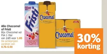 Aanbieding: Alle Chocomel of Fristi