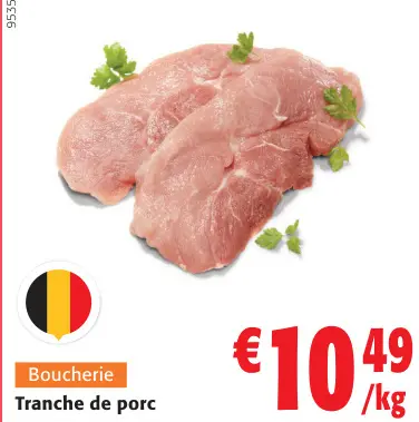 Offre: Tranche de porc