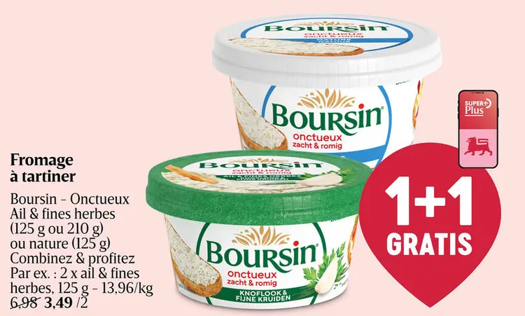 Offre: Fromage à tartiner Boursin - Onctueux