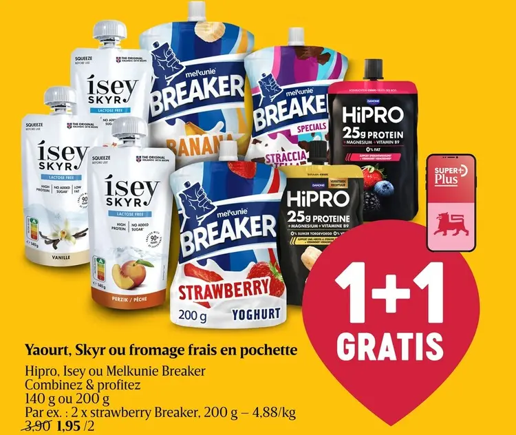 Offre: Yaourt, Skyr ou fromage frais en pochette