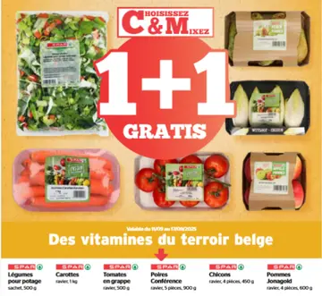Offre: Légumes, Carottes, Tomates, Poires, Chicons, Pommes Jonagold