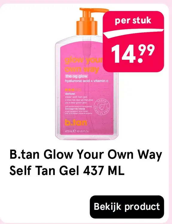 Aanbieding: Glow Your Own Way Self Tan Gel