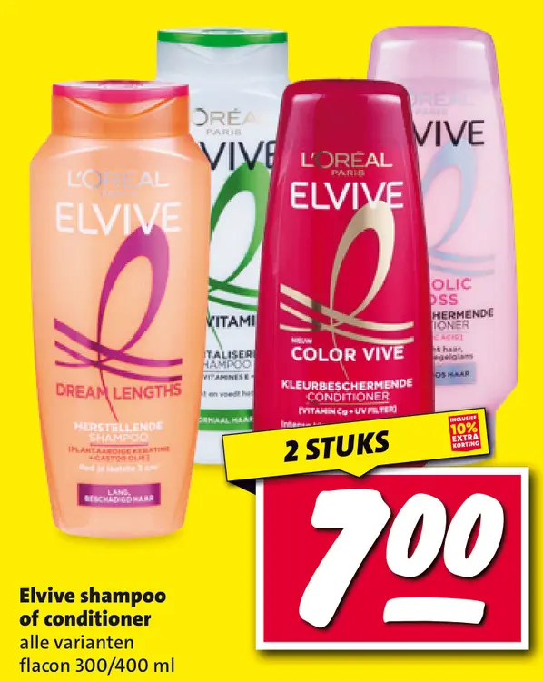 Aanbieding: Elvive shampoo of conditioner