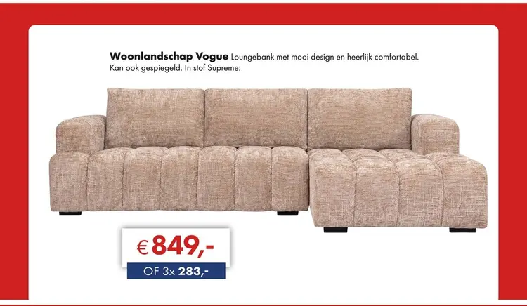 Aanbieding: Vogue loungebank