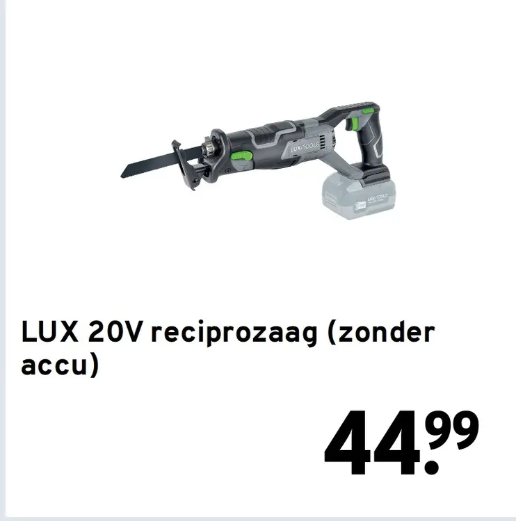 Aanbieding: 20V reciprozaag
