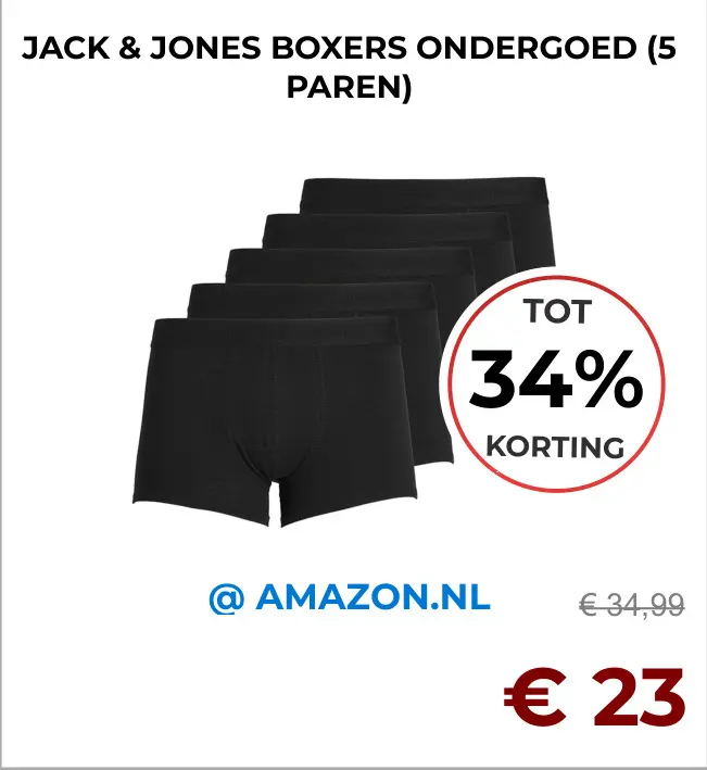 Aanbieding: Jack & jones boxers ondergoed