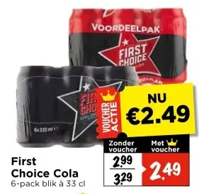 Aanbieding: First Choice Cola