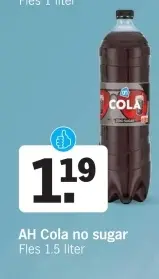 Aanbieding: AH Cola no sugar