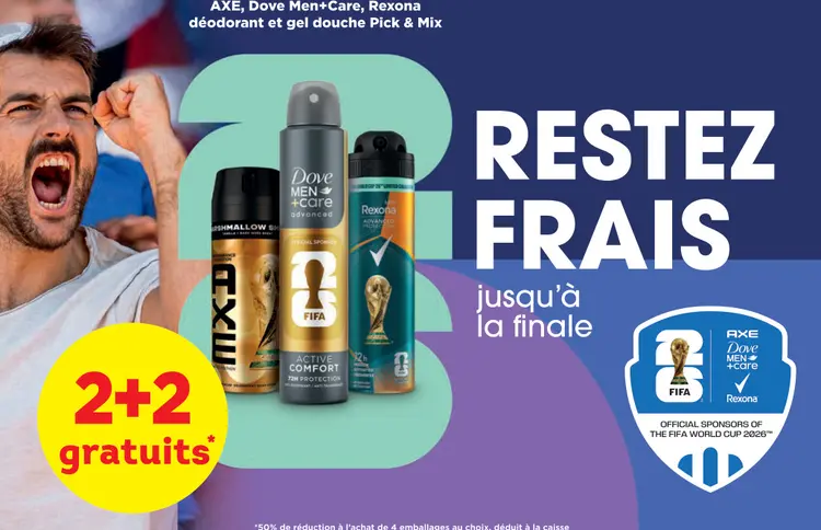 Offre: déodorant et gel douche Pick & Mix