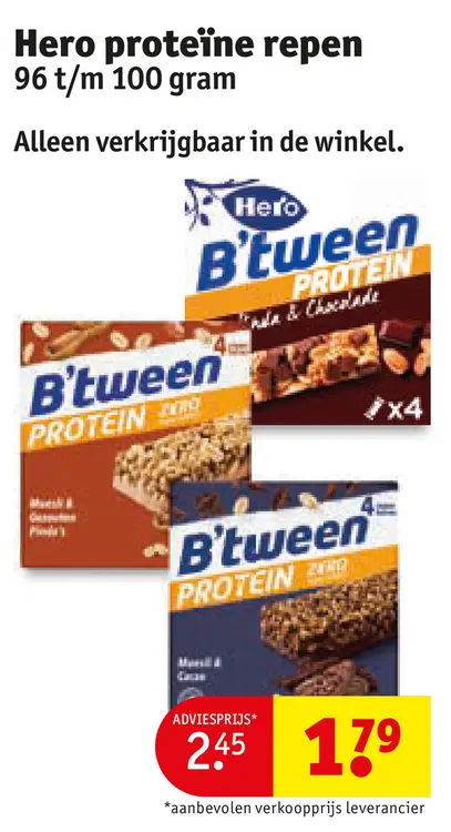 Aanbieding: proteïne repen