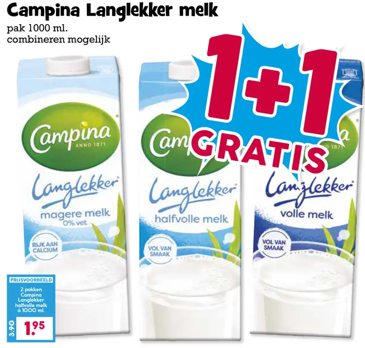 Aanbieding: Langlekker melk