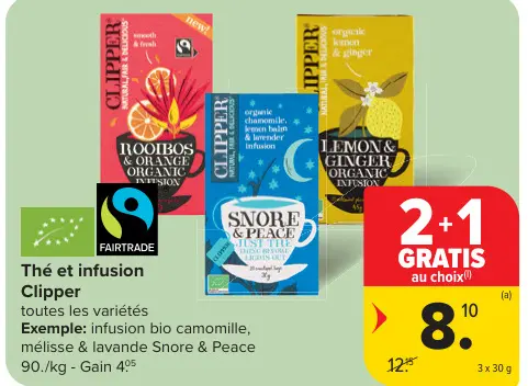 Offre: Thé et infusion