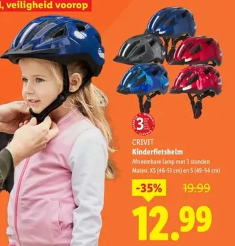 Aanbieding: CRIVIT Kinderfietshelm