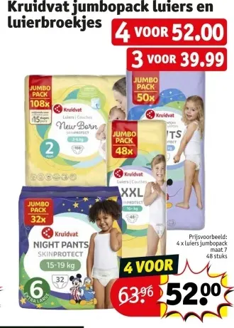 Promotie: Jumbopack luiers en luierbroekjes