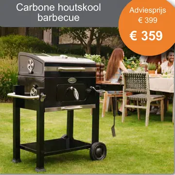 Aanbieding: Carbone houtskool barbecue