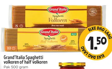 Aanbieding: Grand'Italia Spaghetti Volkoren 500 g