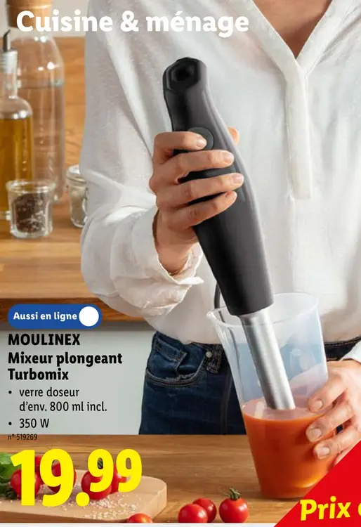 Offre: Mixeur plongeant Turbomix