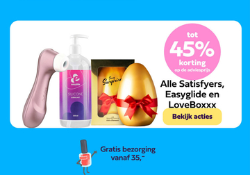 Aanbieding: Alle Satisfyers, Easyglide en LoveBoxxx