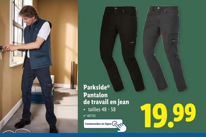 Offre: Pantalon de travail en jean