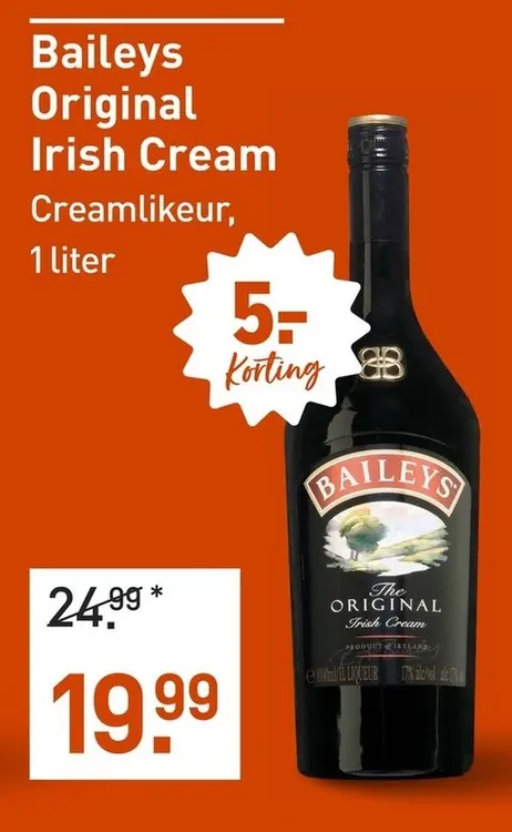 Aanbieding: Baileys Original Irish Cream